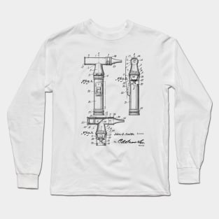 Otoscope Vintage Patent Drawing Long Sleeve T-Shirt